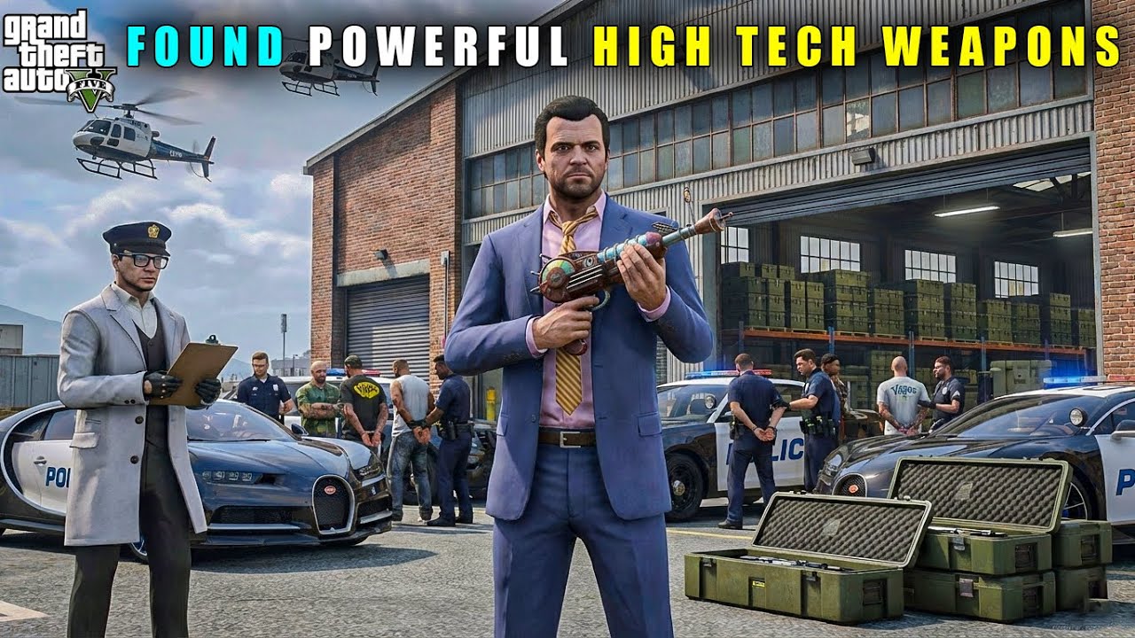 GTA 5 : MICHALE FOUND POWERFUL NEW HIGH TECH WEAPONS || BB GAMING