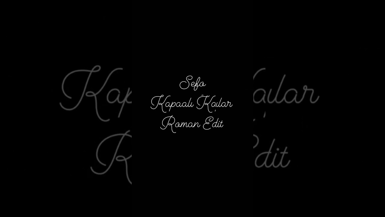 Sefo Kapalı Kapılar  Roman  Havası Tekirdağlı By Tayfo