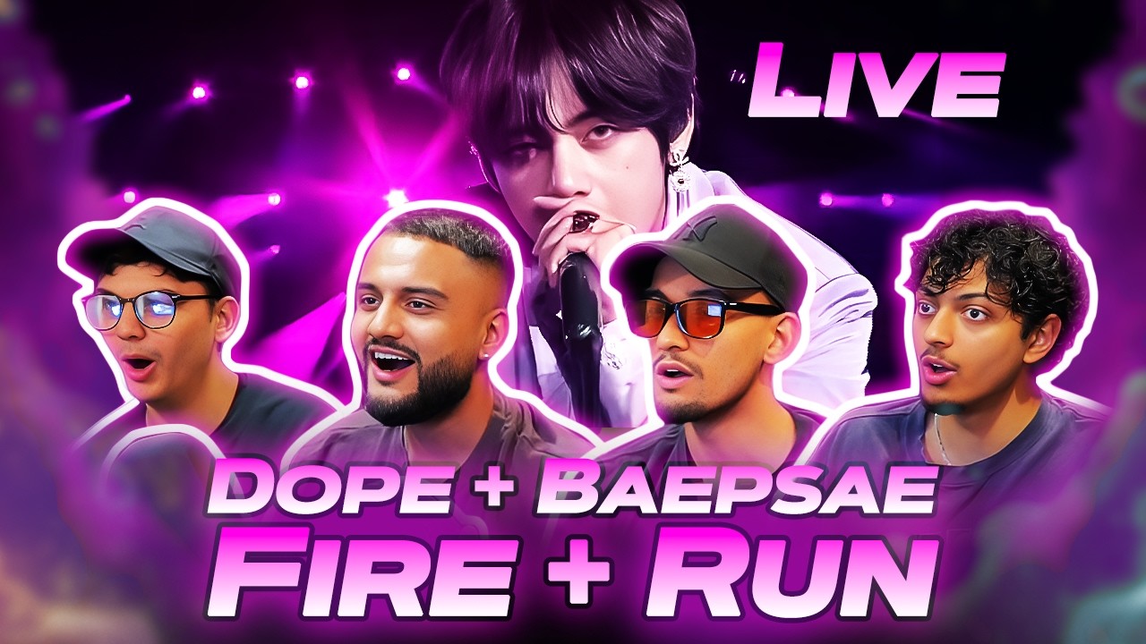 OUR FIRST TIME WATCHING BTS (방탄소년단) DOPE​ X​ BAEPSAE​ X FIRE X RUN​ LIVE