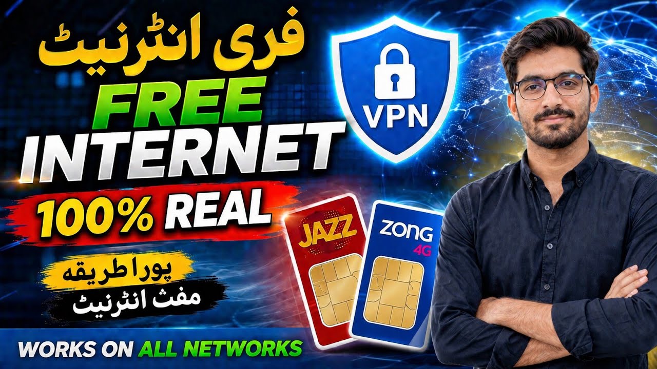 Free Internet VPN on Jazz & Zong SIM VPN 2026 | Latest Working Method | Pakistan
