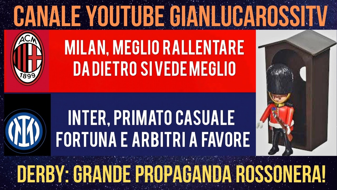 ALLA PROPAGANDA ROSSONERA VERSO IL DERBY SI RISPONDE SUL CAMPO CON I RISULTATI DEGLI ULTIMI 20 ANNI