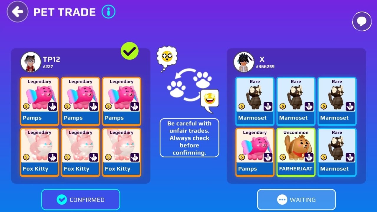 AMAZING PET TRADES 🤩 #4 #pkxd #xdhype 