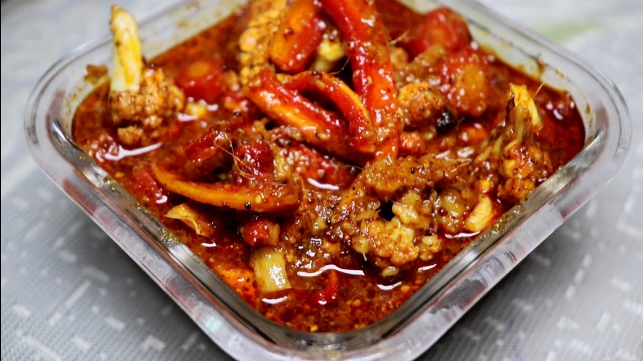 गाजर गोभी और शलगम का खट्टा मीठा अचार बनाए पंजाबी स्टाइल से/gajar gobhi achaar recipe