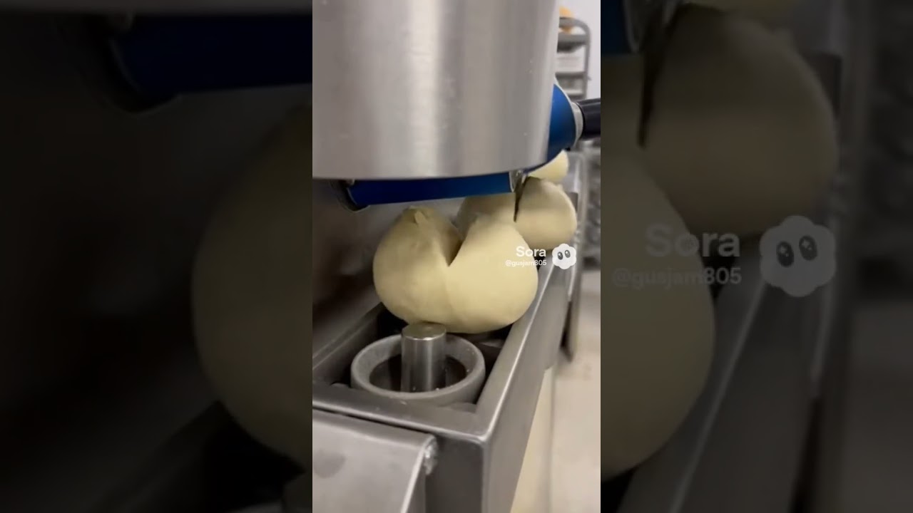 Perfect dough divider machine 🍞⚙️ | satisfying bakery ASMR