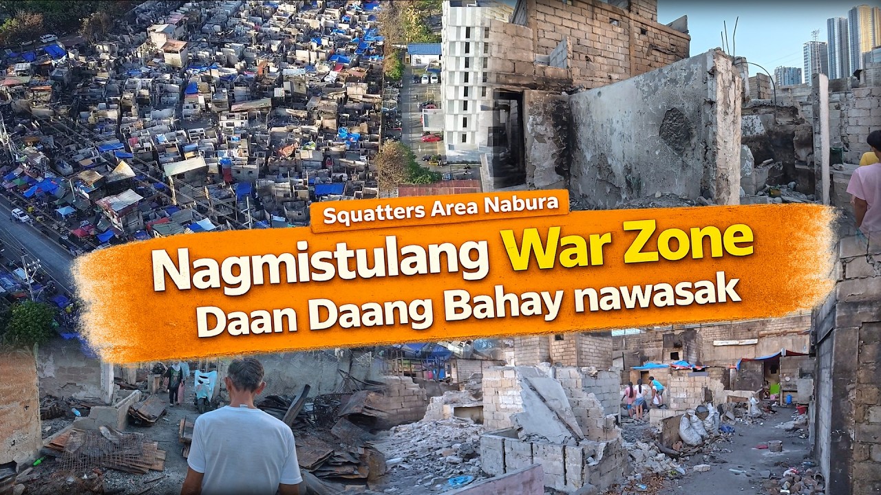 DAAN DAANG BAHAY ang Nawasak at Naglaho! MALAKING Squaters Area sa Quezon City