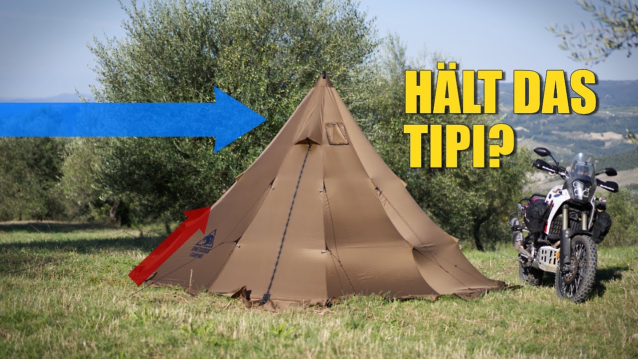 Warum JETZT DOCH ein TIPI-ZELT f&uuml;r die Motorradreise? OneTigris Rock Fortress