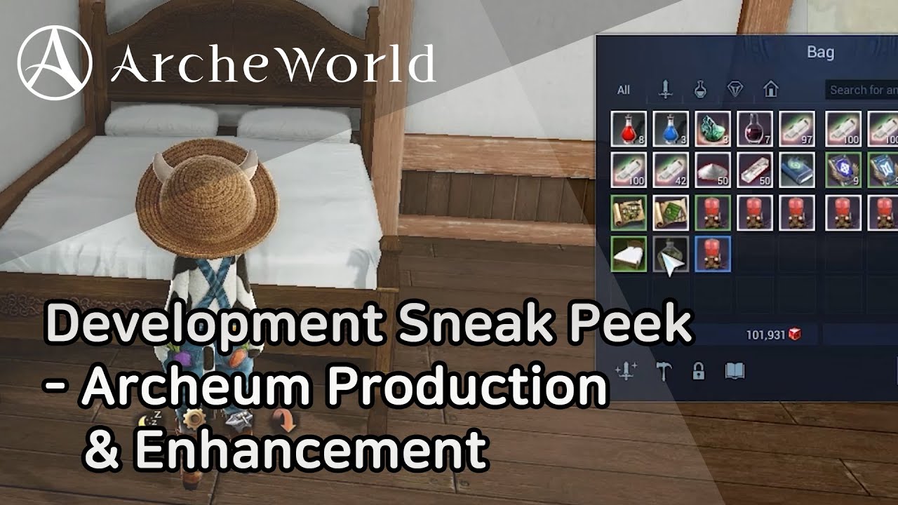 [ArcheWorld] Development Sneak Peek: Archeum production and enhancement