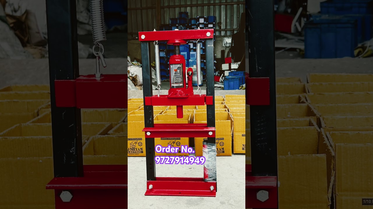 Hydraulic Press Nijshyam 10 ton #hydraulic #pressure #fanrepair #jack