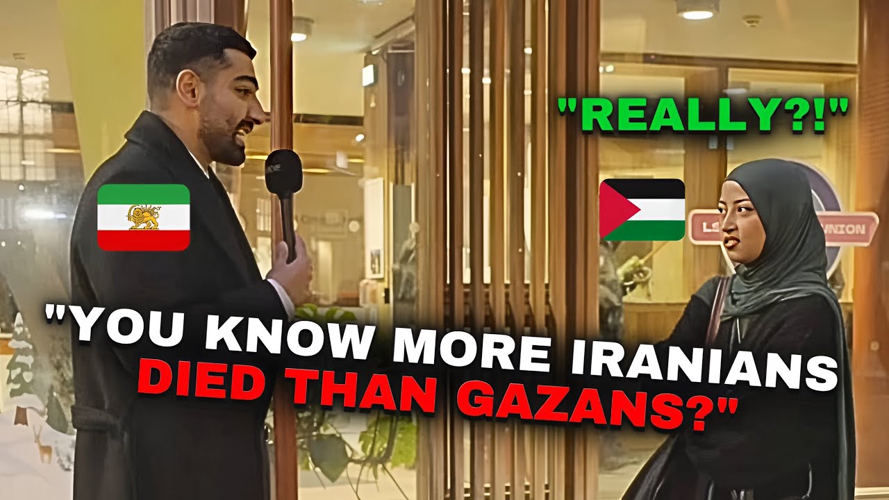 Pro Palestine Activist SPEECHLESS When Learning What's Happening in Iran...