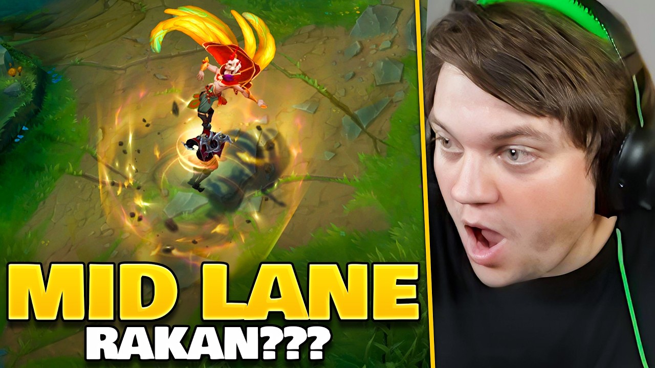 Er spielt Rakan Mid Lane??????