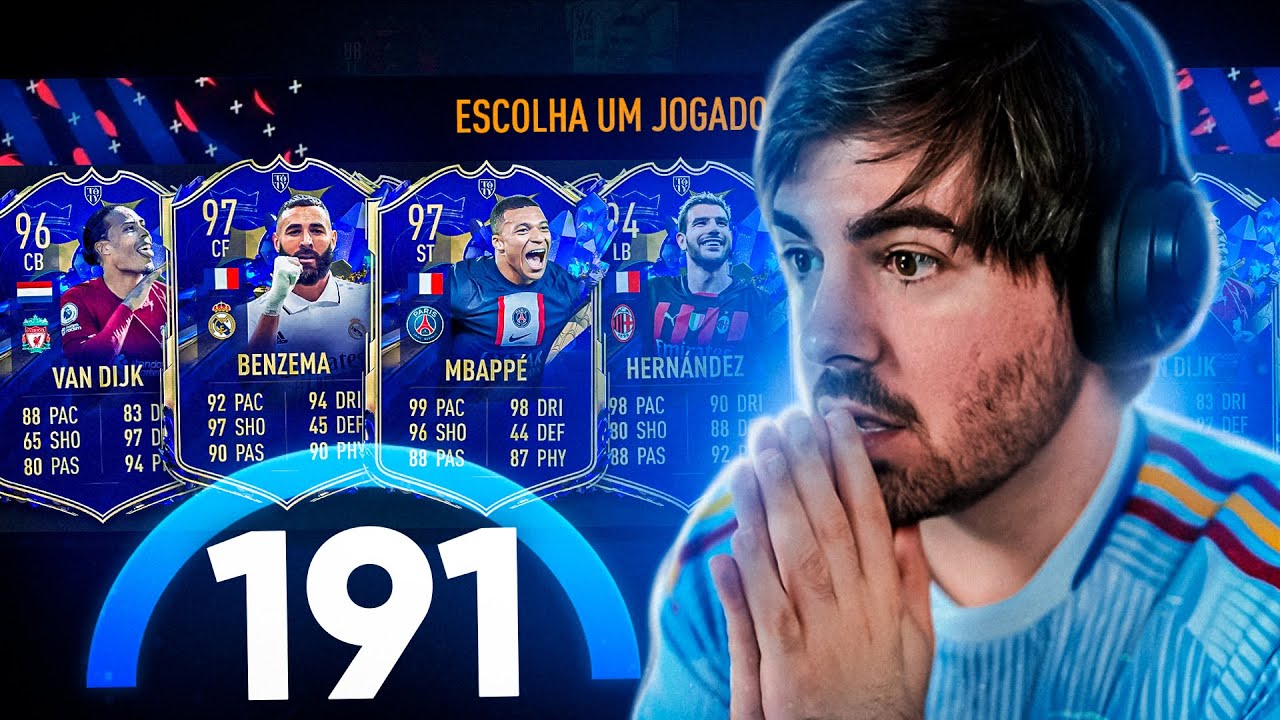 RECORDE! 4 TOTYS + 91 E O MELHOR DRAFT DO ANO!!! FIFA 23