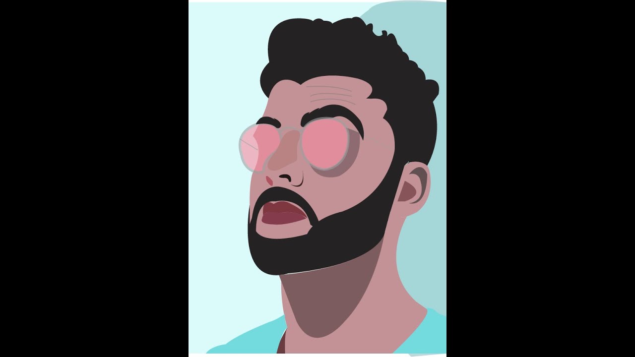 men vector portrait (Adobe illustrator)