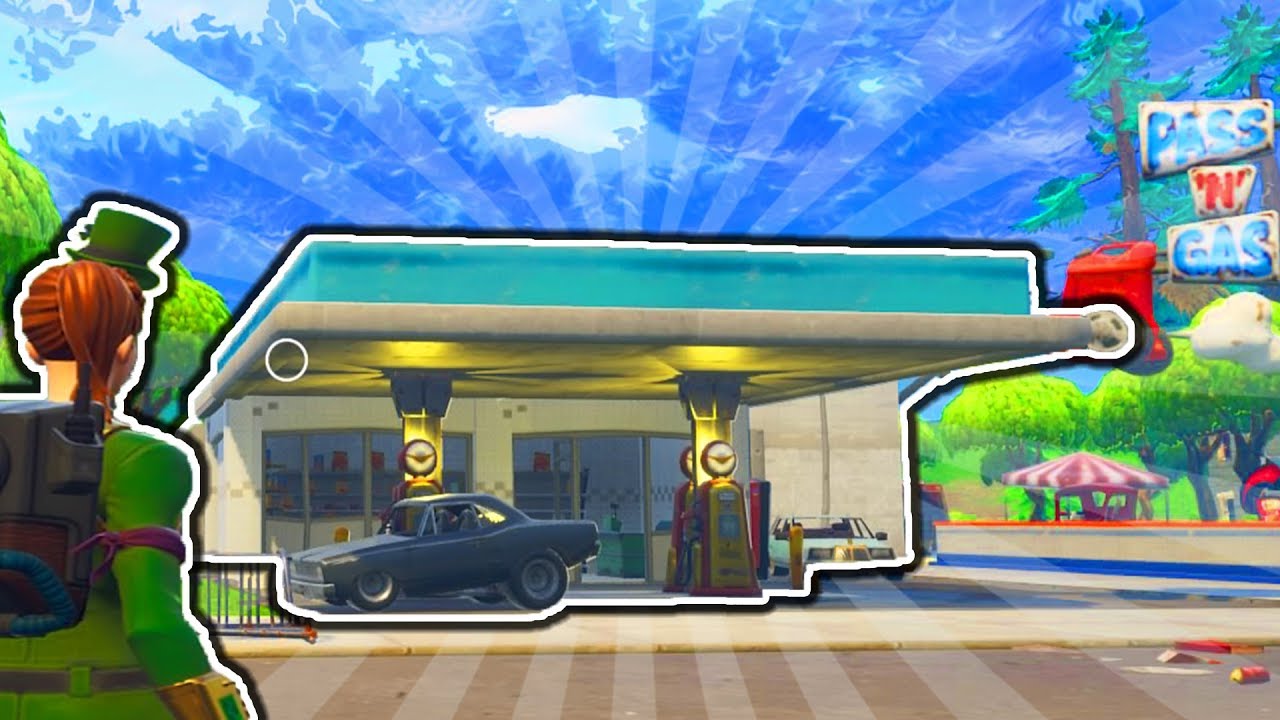 FORTNITE GAS STATION LOCATIONS! Battle Pass Week 5 Challenges!