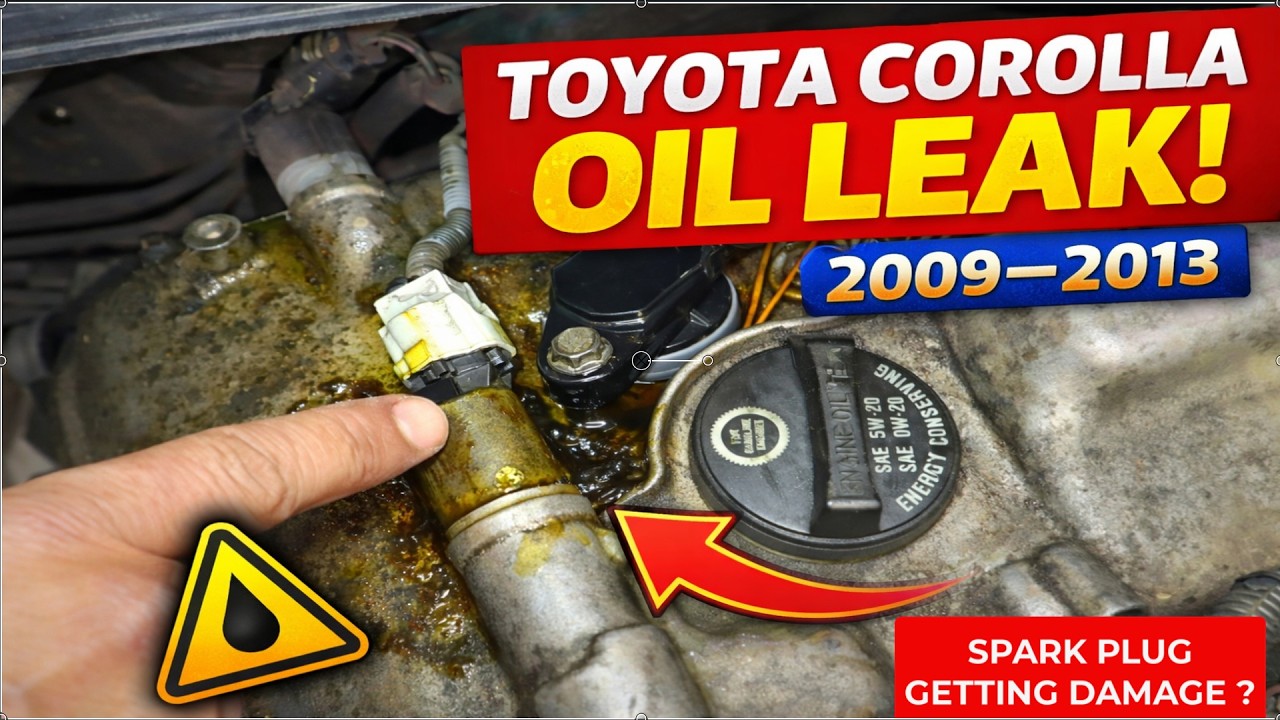 Toyota Corolla Oil Leak Fix (2009–2013) | VVT Solenoid O-Ring Causing Spark Plug Damage