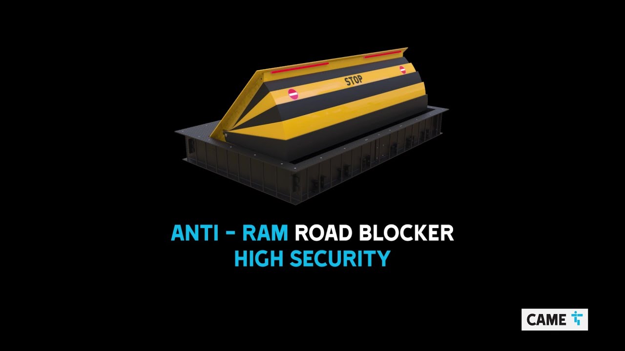 Shallow Mount Road Blocker Crash Test