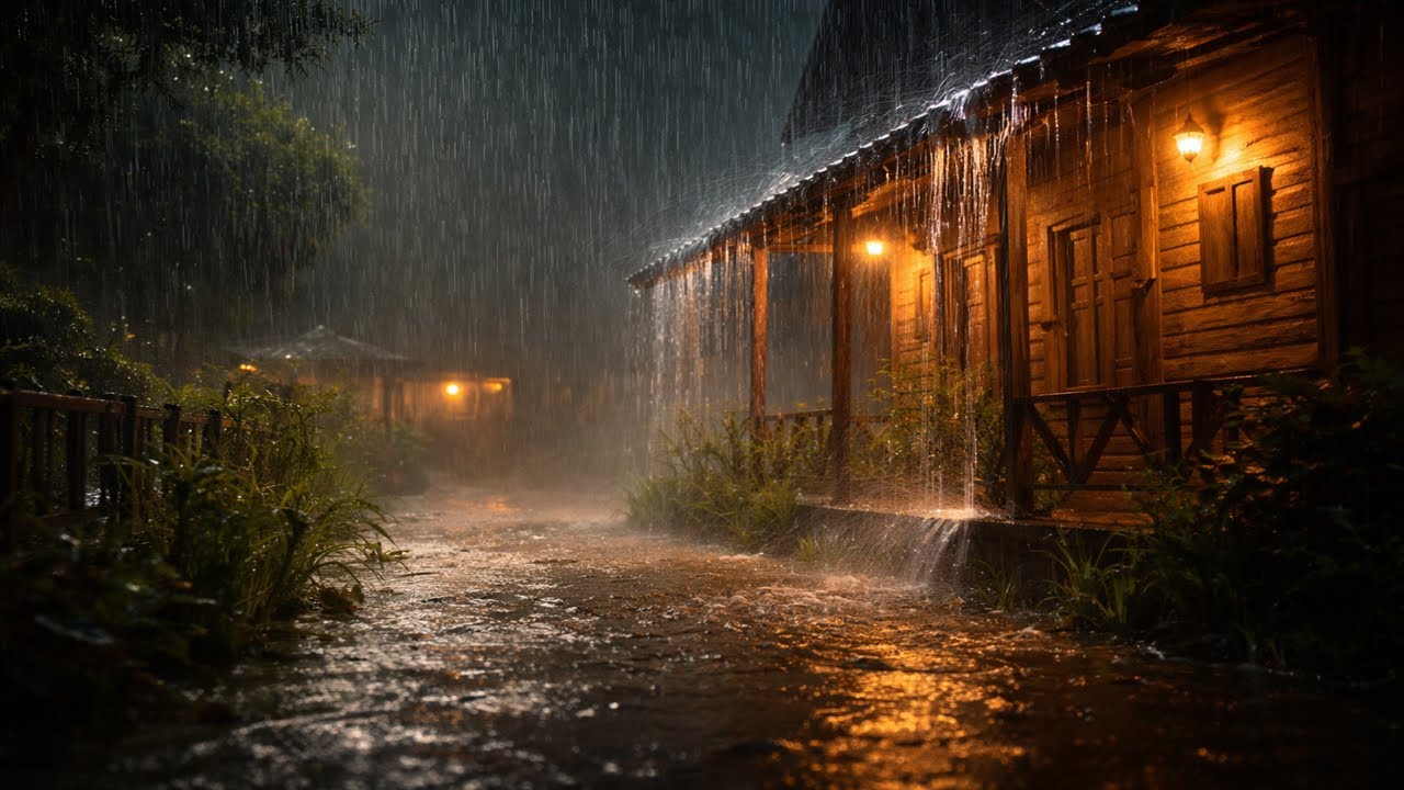 Can’t Sleep at 2AM?  Best Heavy Rain Sounds 24/7 for Deep Sleep & Insomnia Relief |Stream ASMR rain