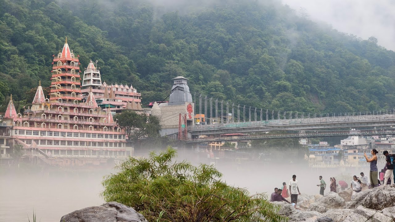 Monsoon in Rishikesh @ Bajrang Setu