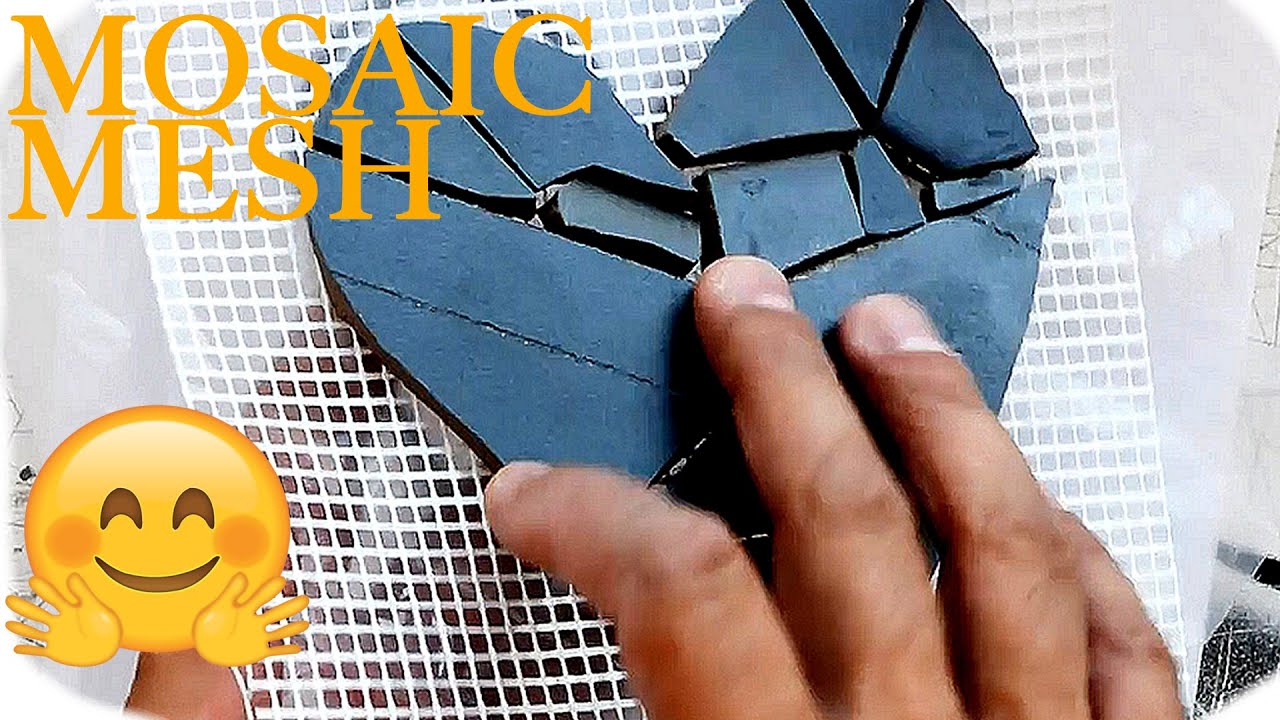 🤗 Working with mosaic mesh and designing mosaic tile art installation - Mosaic art for beginners