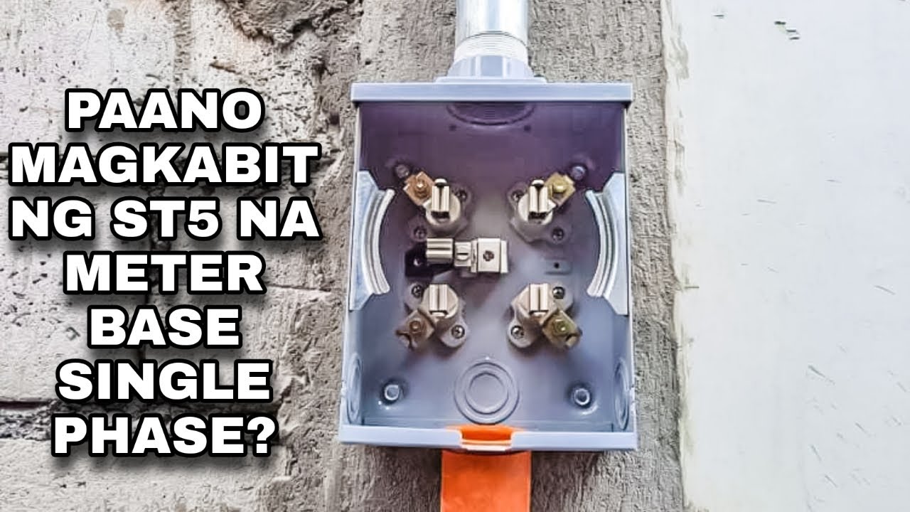 PAANO MAGKABIT NG ST5 NA METER BASE | ANO ANG STANDARD HEIGHT? | Pinoy Electrical Warrior