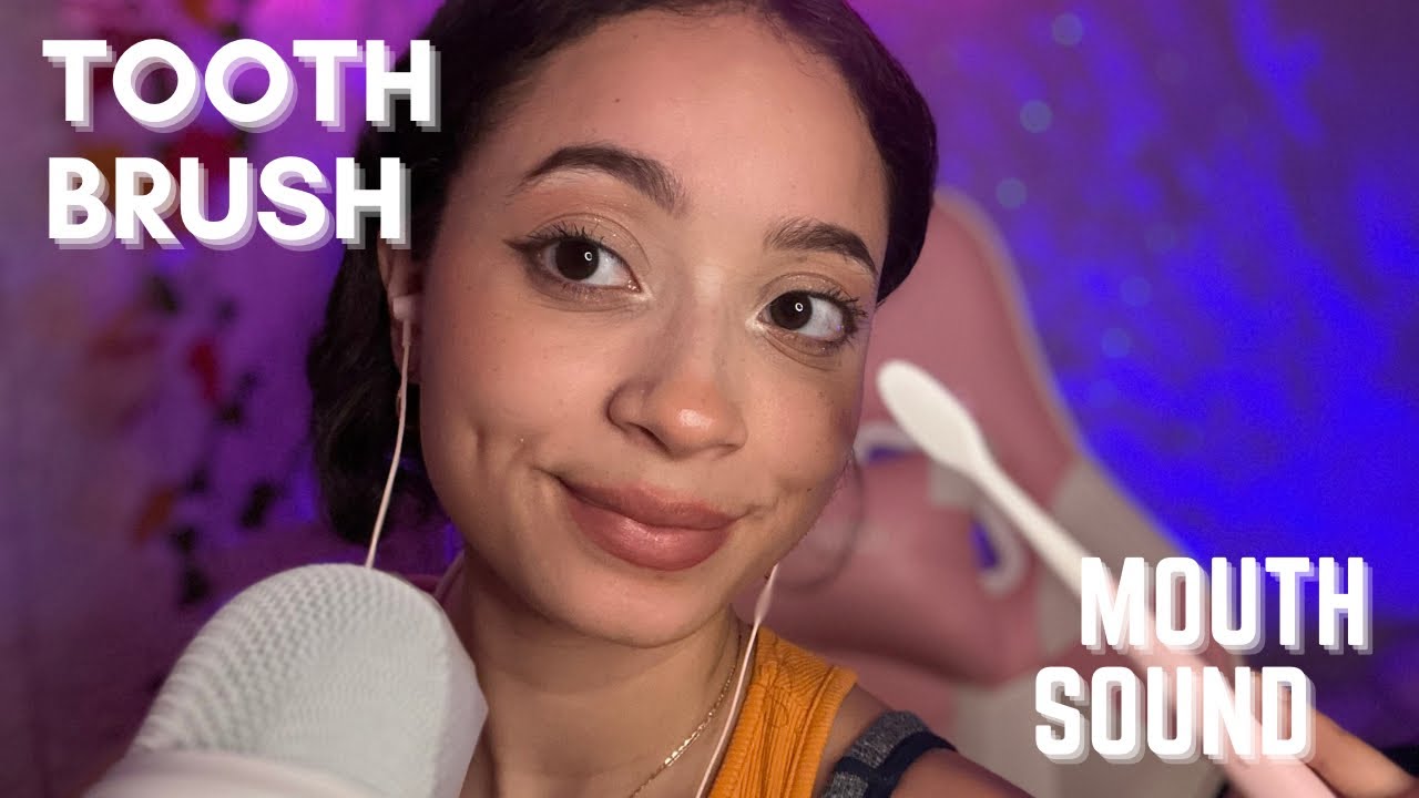 ASMR- TOOTH BRUSH NIBBLING  INTENSE MOUTHSOUND MOUTH 🪥 👄