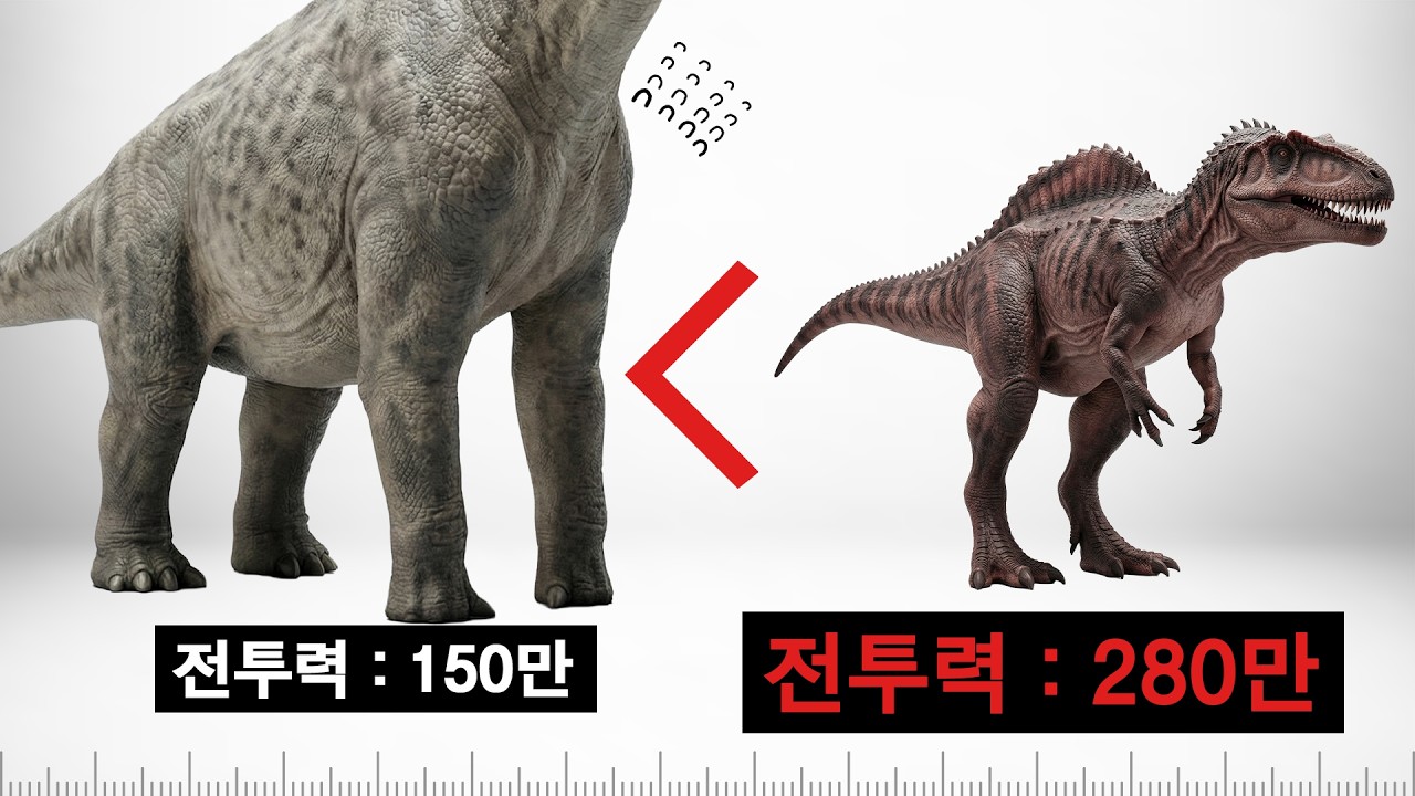 육상 공룡의 전투력을 비교해보자