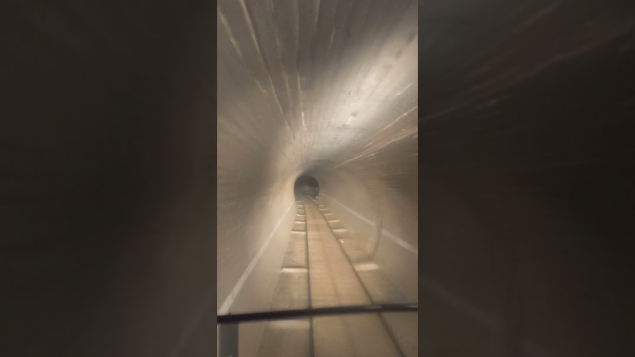 Live view from cab of fastest train crossing through tunnel in mountains countryside #live #shorts