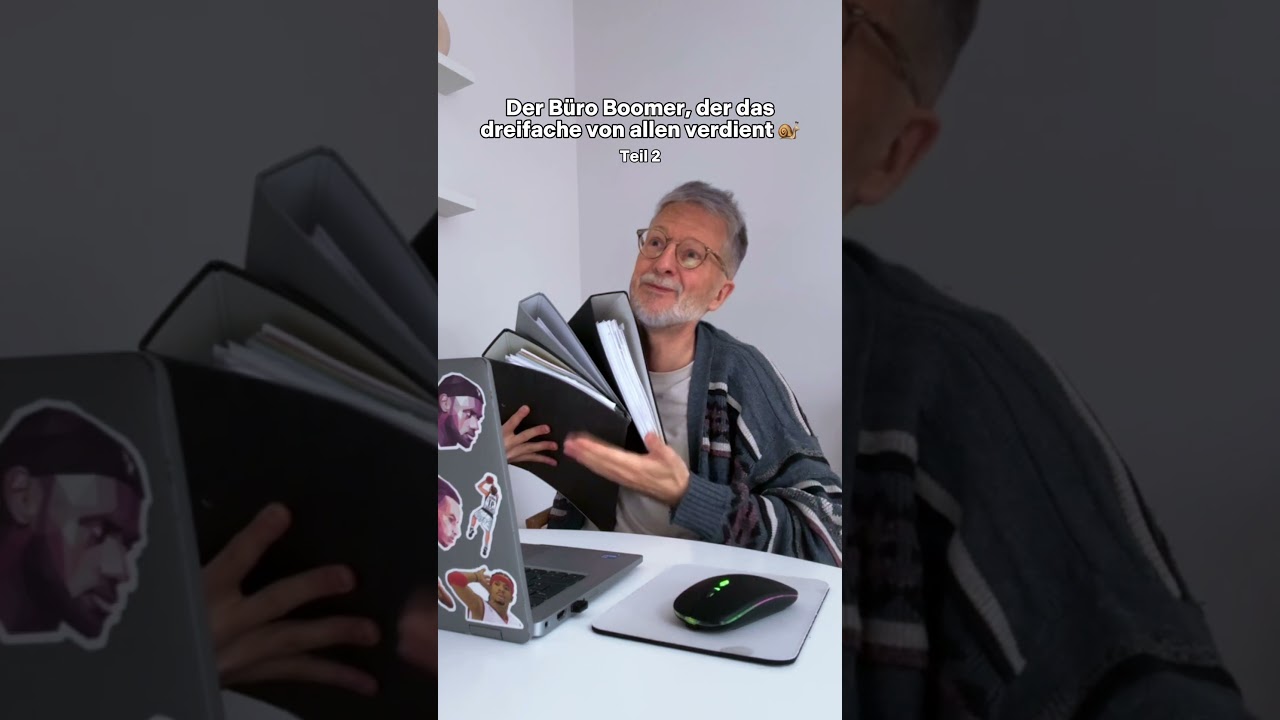 Der B&uuml;ro Boomer, der das dreifache von allen verdient | Teil 2 #b&uuml;ro #homeoffice #wfh #humor #satire