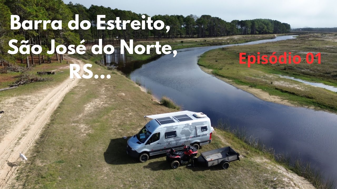 Fomos conhecer um local novo para camping. Barra do Estreito, em São José do norte, RS.