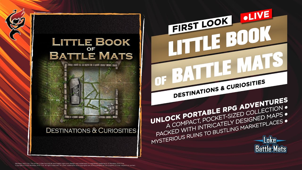 LITTLE BOOK OF BATTLE MATS: DESTINATIONS & CURIOSITIES || FIRST LOOK