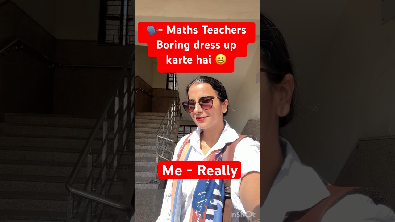 Maths Teacher on Exam Duty #White Shirt & Sunglasses 😎 | Healthy Teacher Life 💚#classroomtocamera