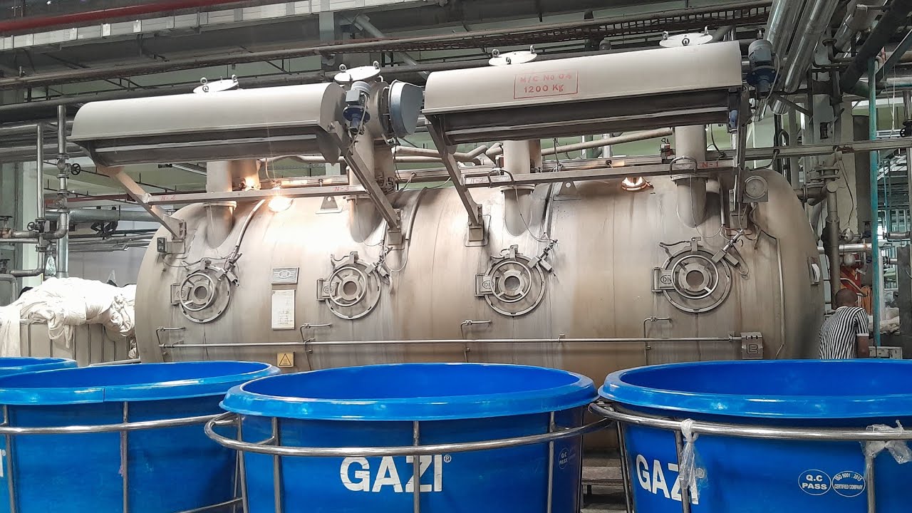 Full Knit Dyeing Process in Factory