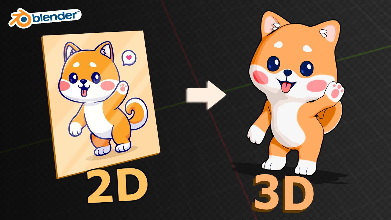 Blender Tutorial Create amazing Anime Characters Dog in 3D with Blender!