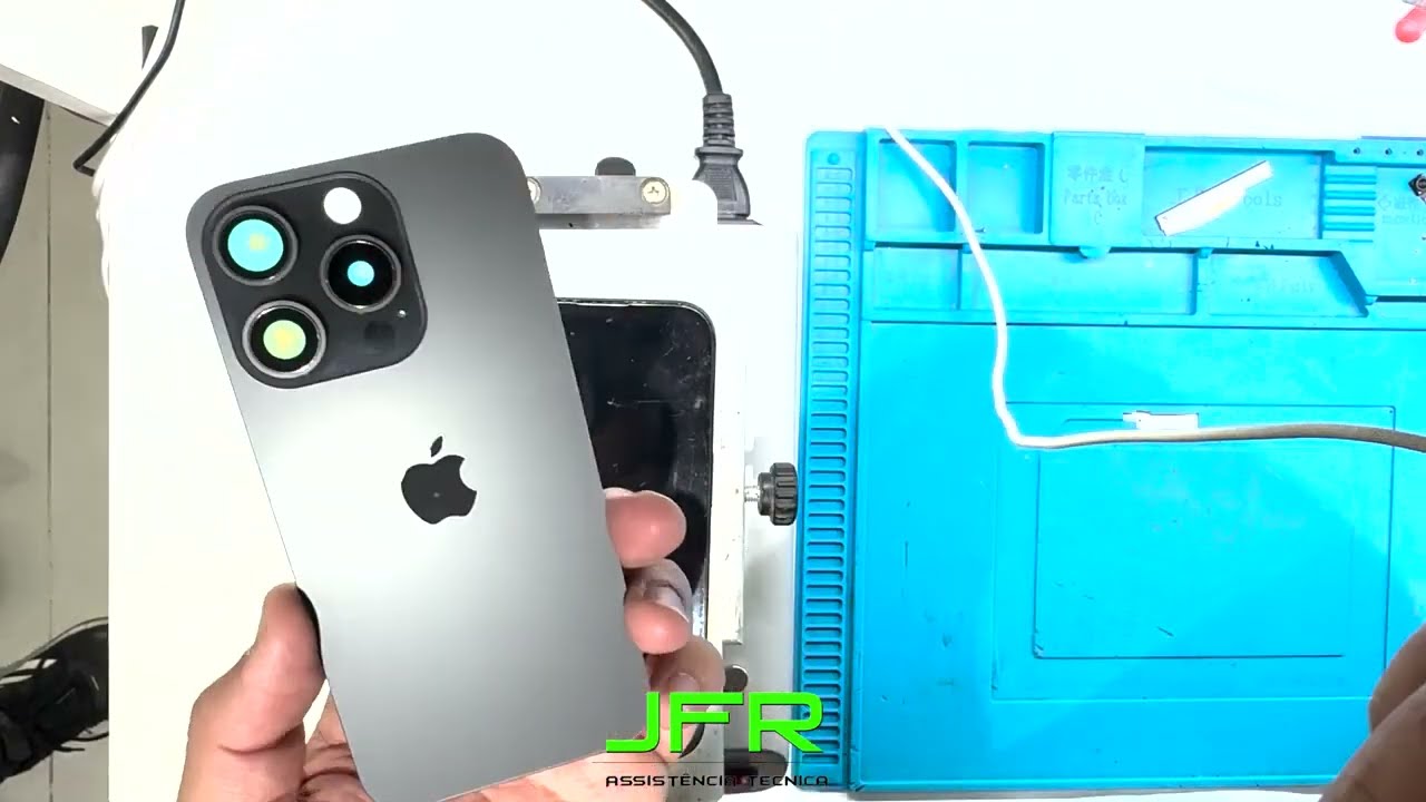 TROCA DE TAMPA TRASEIRA IPHONE 15 PRO MAX | RESULTADO PERFEITO! 💎📱
