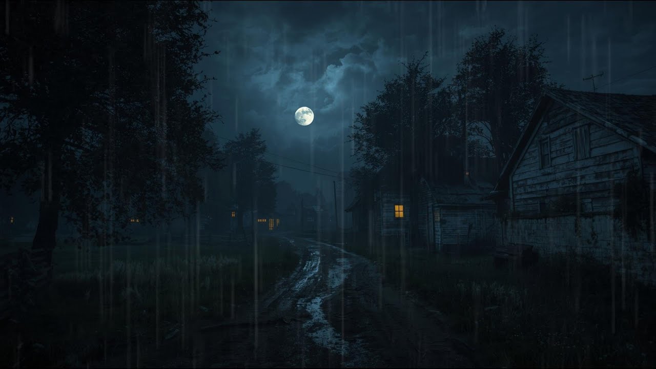 Soothing Night Rain Sleep | Sleep Ambience & Fall Asleep Fast Minutes