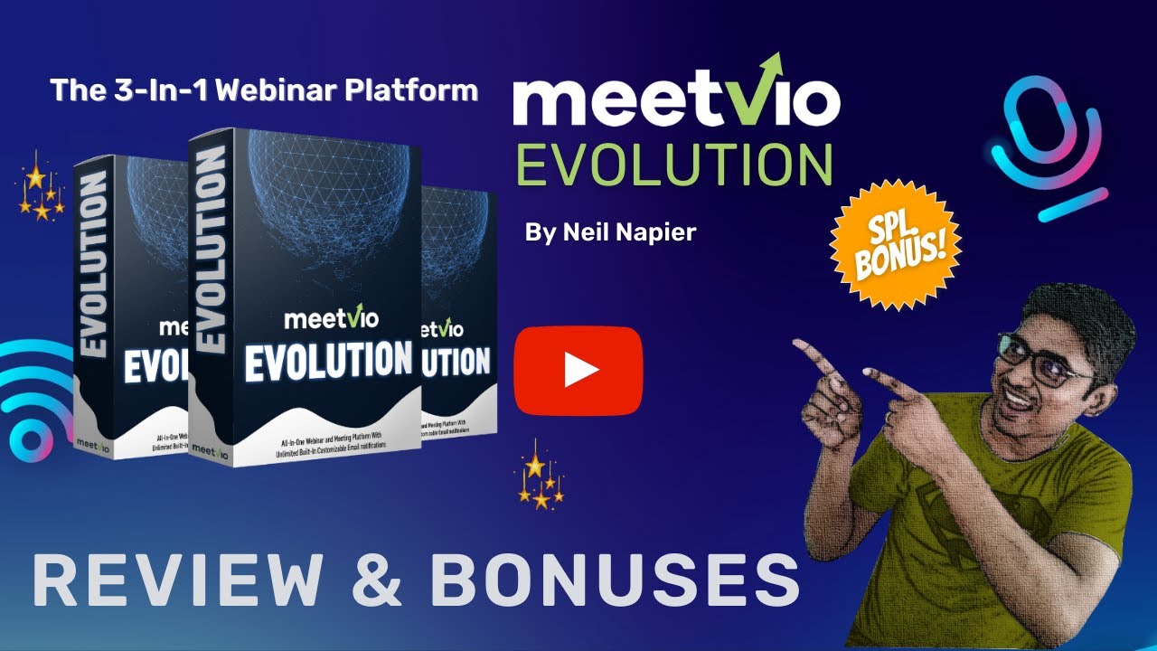 Meetvio Evolution Review and Bonuses ✡️3-In-1 Webinar Platform✡️ Compatible Bonuses to Boost Sales 🤑