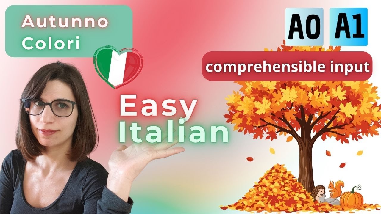 Autumn in the woods - slow italian (for beginners) [ITA - ENG SUB]