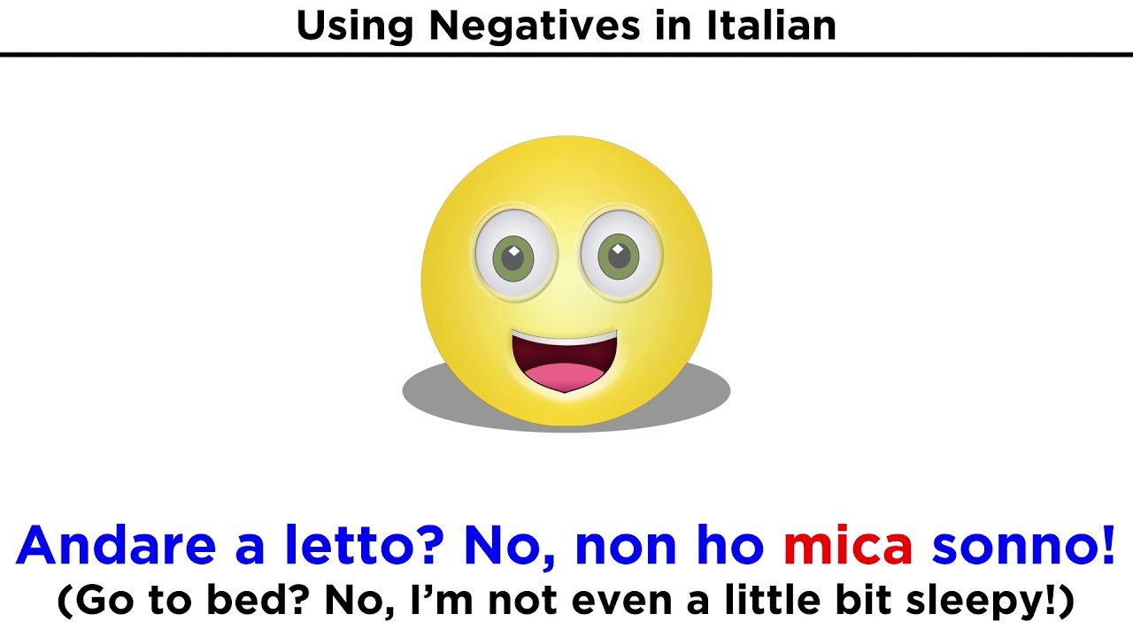 Negatives in Italian