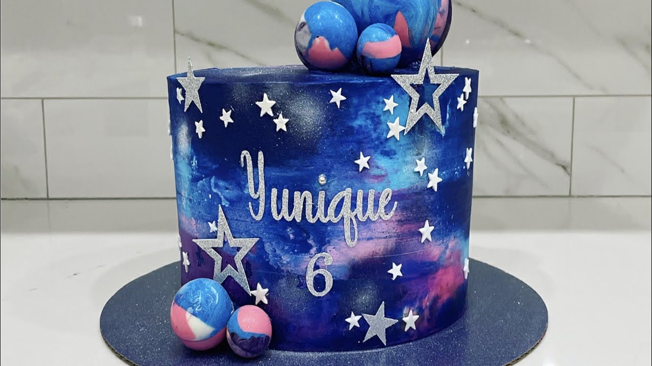 How to make a GALAXI cake