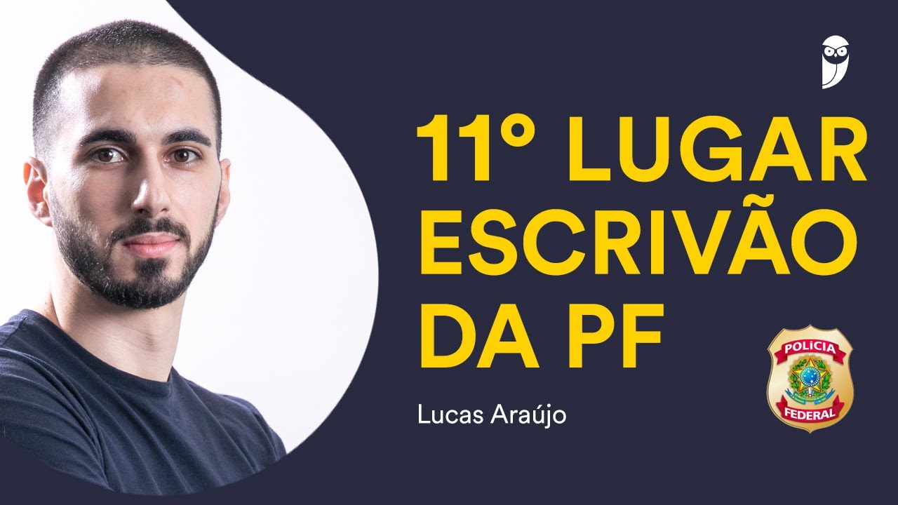 #ConcursoPF Escrivão: 11º lugar conta sobre sua preparação em 3 meses por videoaula