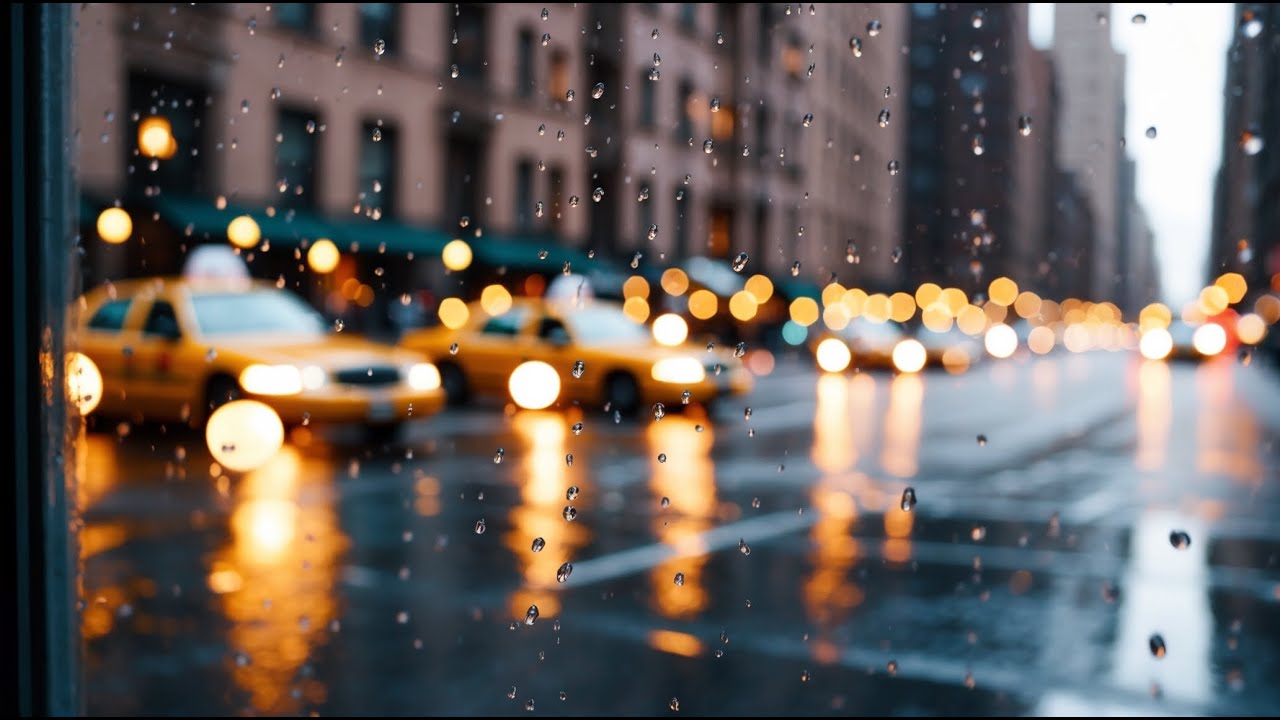 NYC Midnight Zen 🌙 Rain on Glass in Upper East Side | Sleep Aid #26