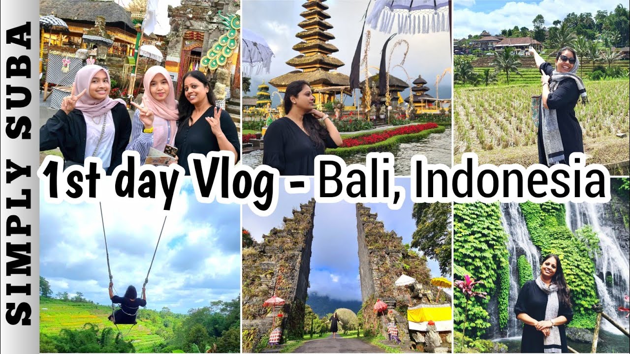 DIML Vlog from Bali | 5 best places visited on a day | Bali tamil vlog | #simplysuba