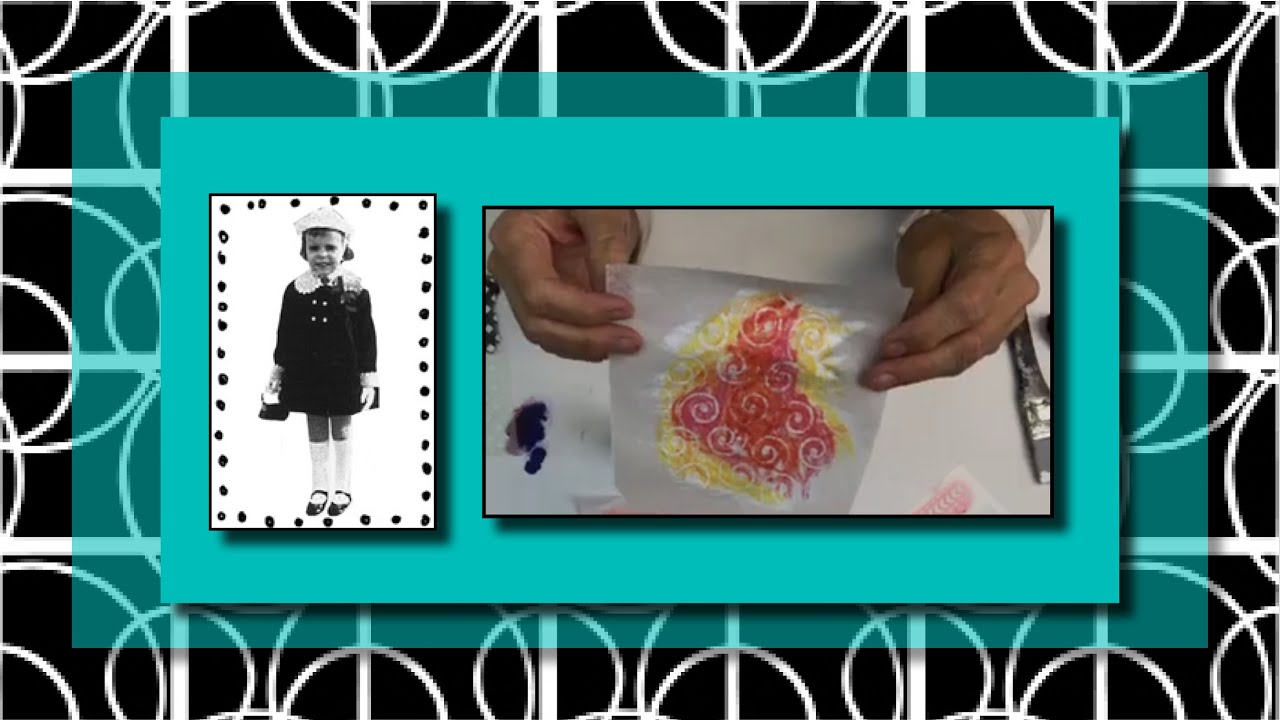 Oil Pastel Rubbings with Stencils by Mary Beth Shaw
