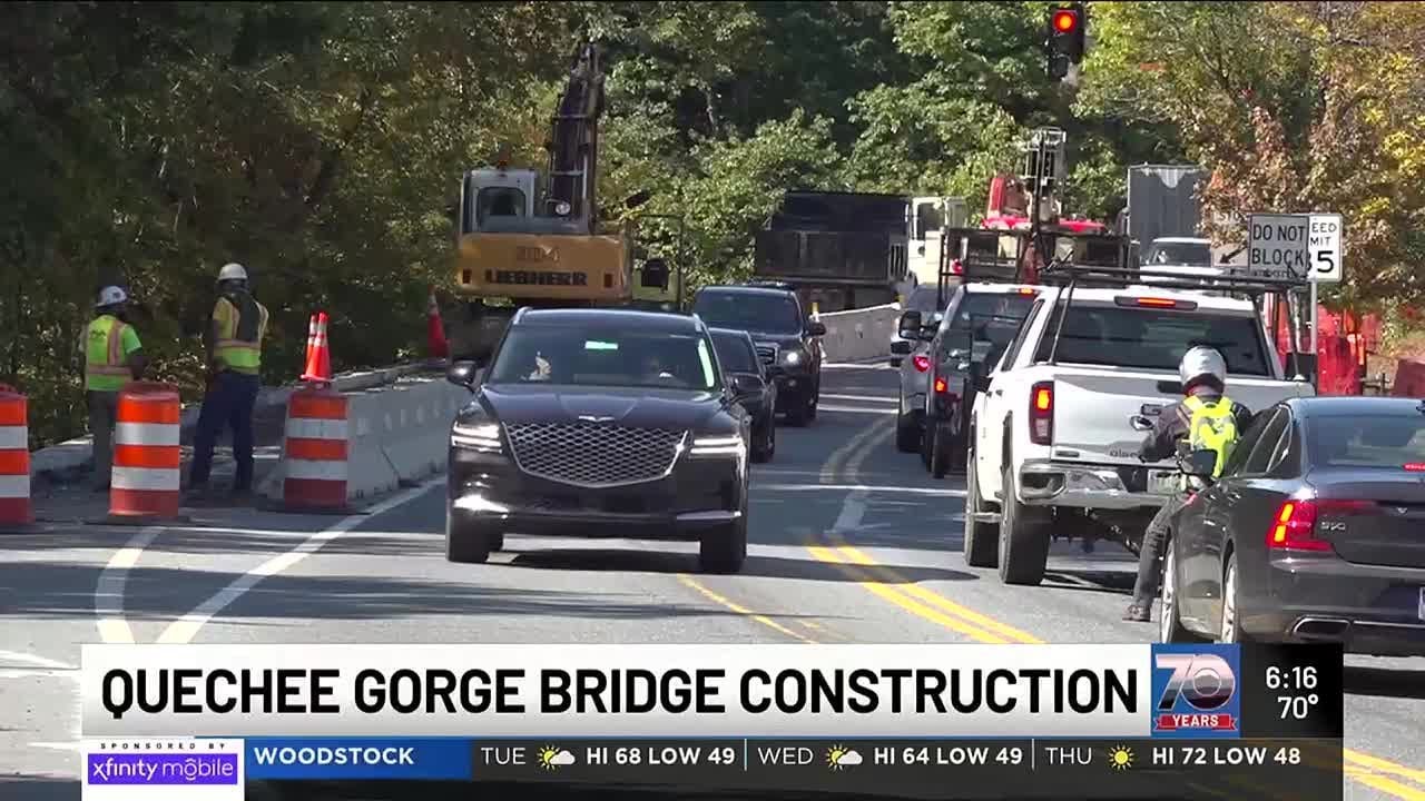 Is Quechee Gorge Bridge construction keeping leaf peepers away?