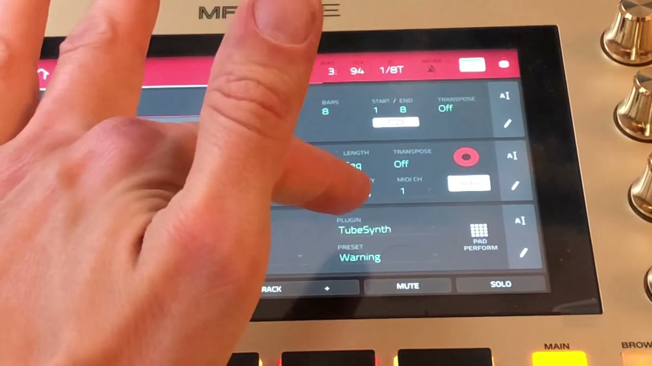 MPC One Tutorial Anfänger, Songmodus, Update 2.10 Vocal Suite, Autotune Vocals aufnehmen, deutsch
