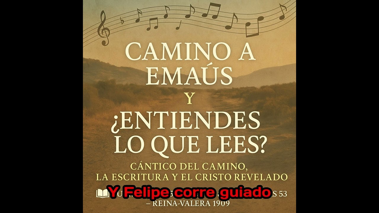 🎵 CAMINO A EMAÚS Y ¿ENTIENDES LO QUE LEES  Cántico del Camino, la Escritura y el Cristo Revelado 📖