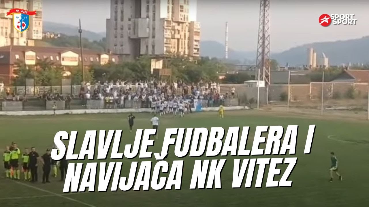 SLAVLJE FUDBALERA I NAVIJAČA NK VITEZ NAKON POVRATKA U PRVU LIGU FBIH