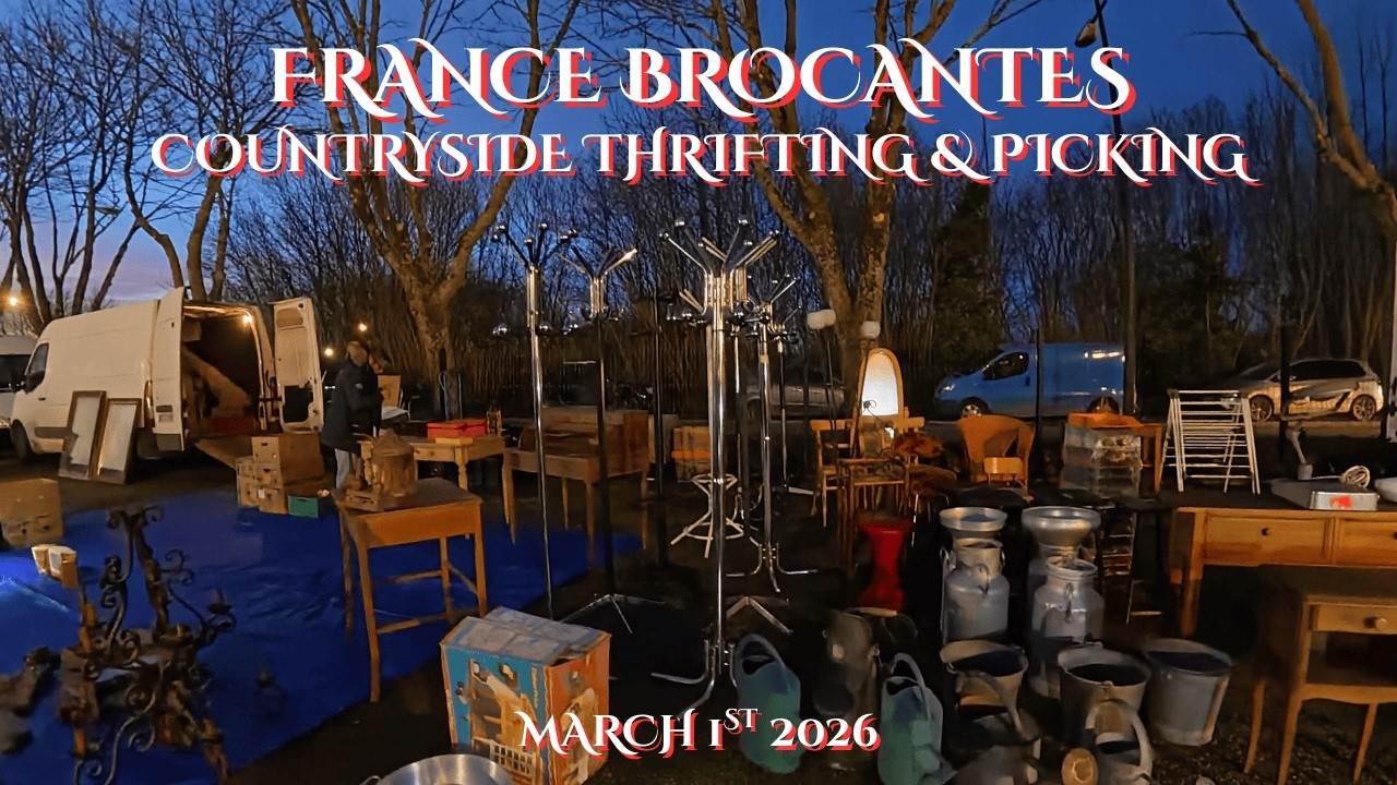 Brocanting Antiquing & Thrifting At Lisieux, Rugles & Beyond Picking Antiques-Vintage Dior /  Hermes