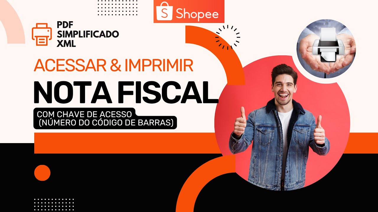 Imprimir DANFE pela Chave de Acesso Shopee (pdf simplificado xml nfe nota fiscal)