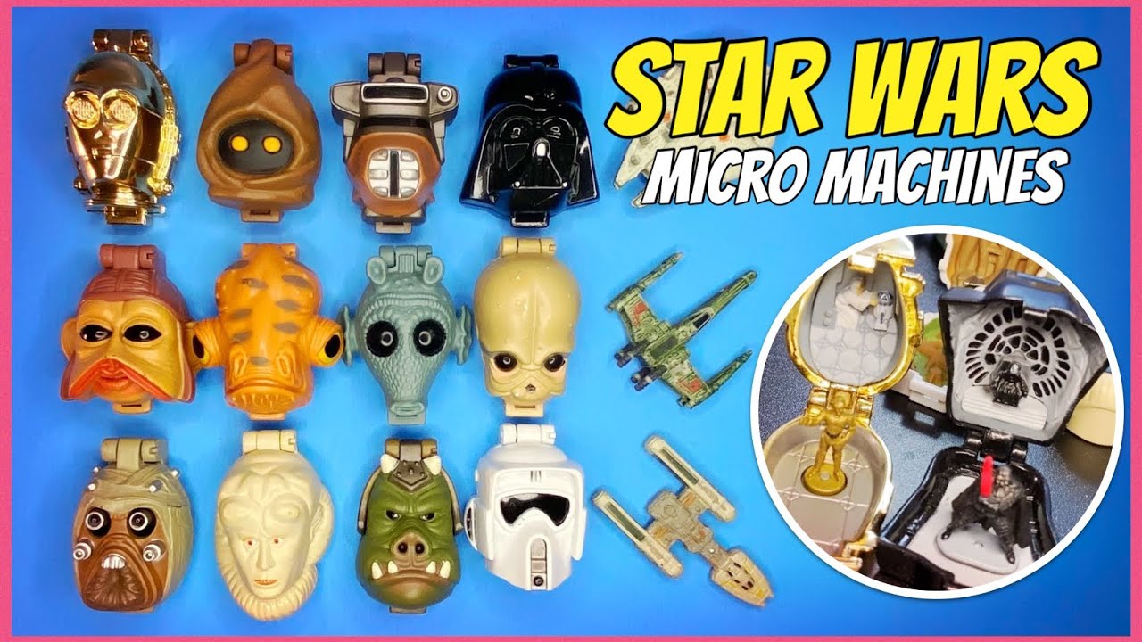 1996 Micro Machines | Star Wars Mini Heads | Collections 1-4, Figures and Vehicles | Vintage Toys