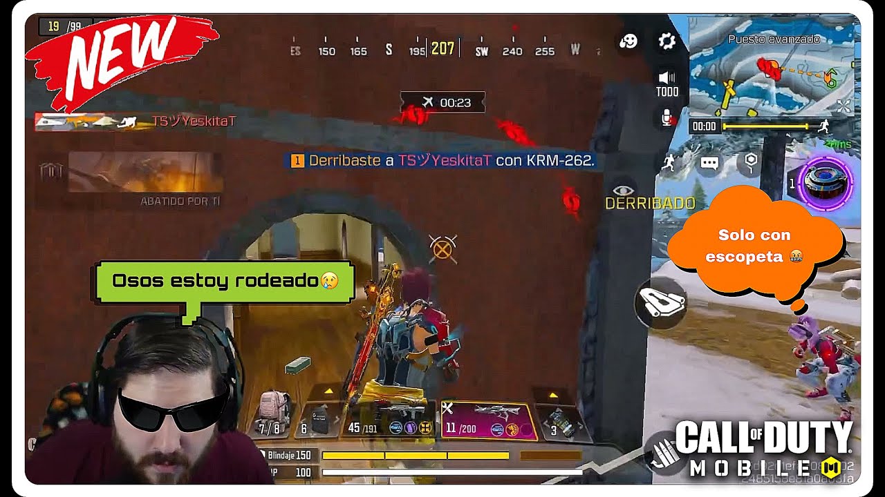 EL OSO SE PUSO INSANO🤯AL QUEDAR RODEADO ENTRE 3 ESCUADRAS😨| CALL OF DUTY MOBILE |
